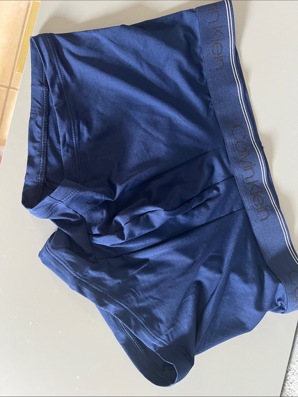 Calvin Klein Men's Deep Blue Stretch Boxer Briefs